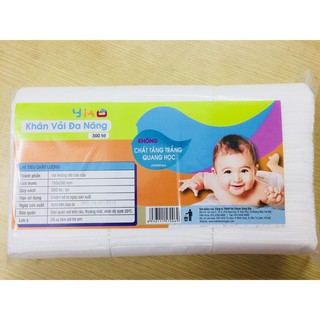 Khăn vải khô đa năng YKO gói 300 tờ - Công nghệ Nhật