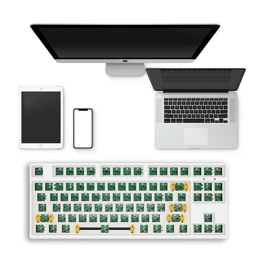 Kit bàn phím Sky87 không dây 3 mode kết nối Bluetooth/Type C/Usb 2.4Ghz