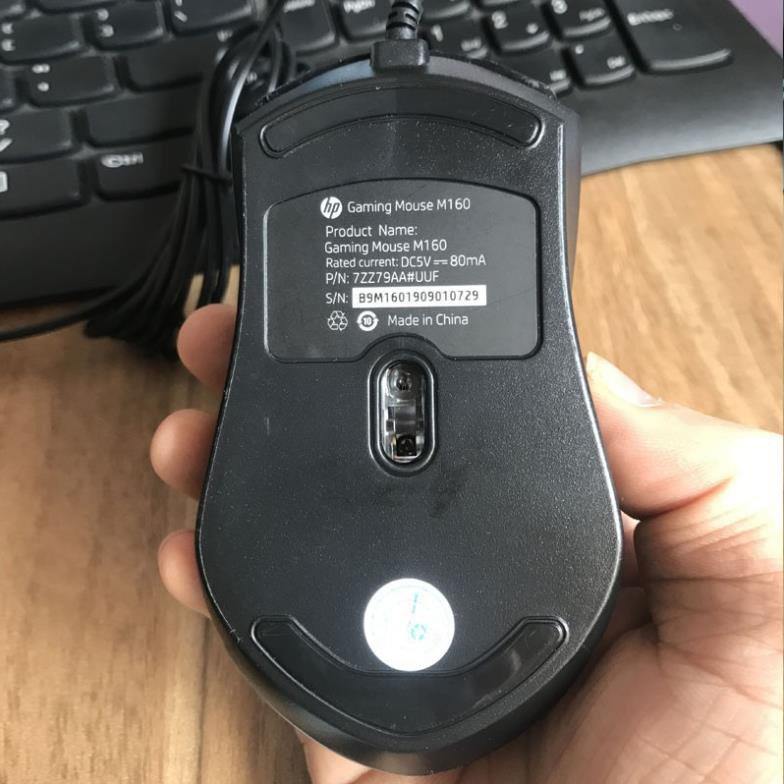 [TẶNG LÓT CHUỘT] Chuột vi tính HP M160 led RGB cực đẹp - thích hợp dùng văn phòng/ học tập (Đen)