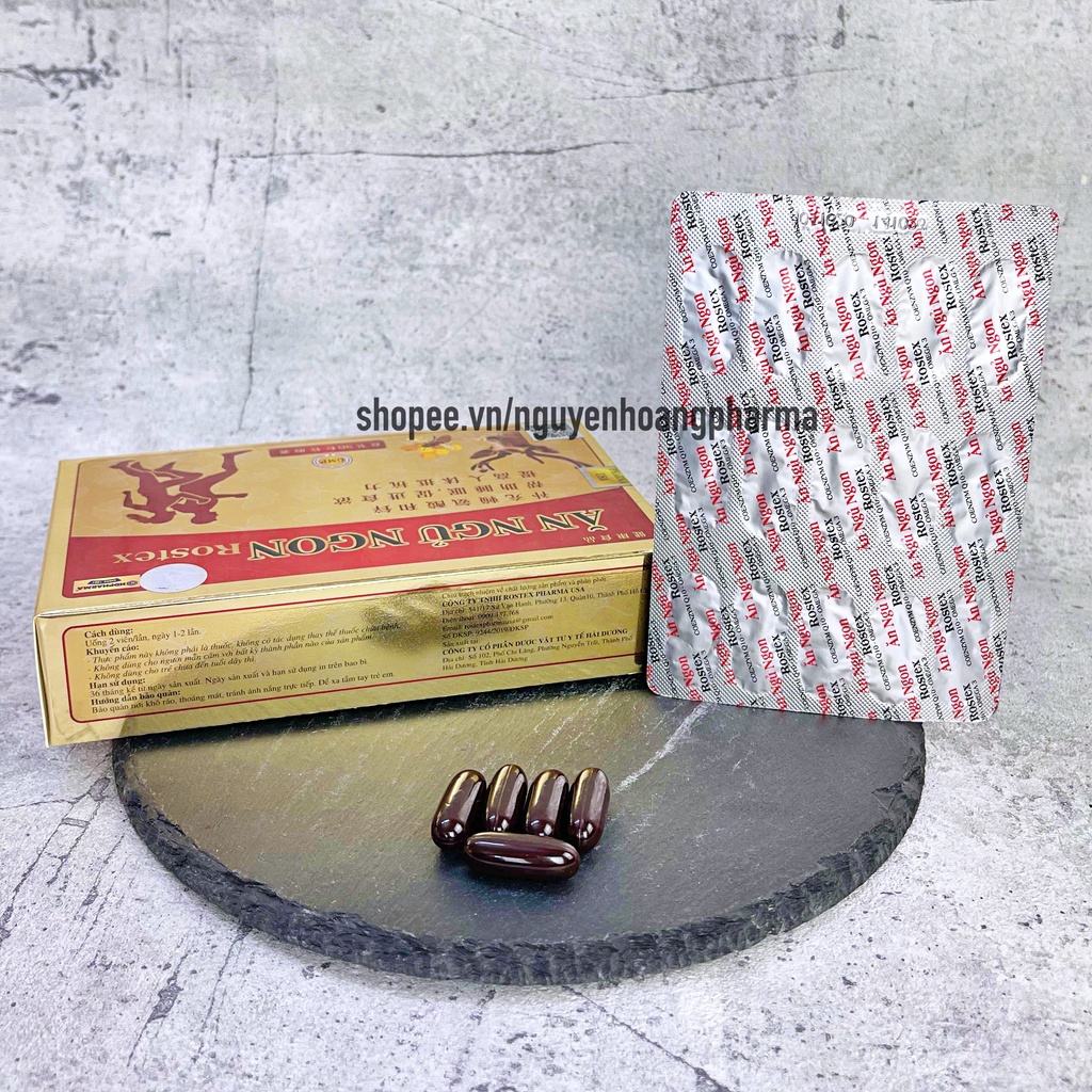 Viên Ăn Ngủ Ngon Rostex  tăng cảm giác thèm ăn, dễ ngủ - Hộp 30 viên