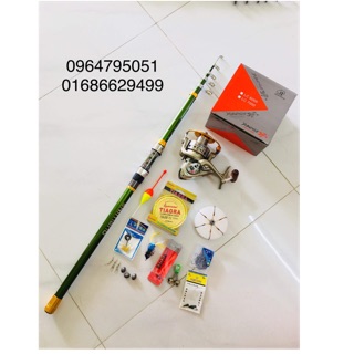 Combo cần rút shimano 2.4m máy 7000. 6000. 5000. 4000