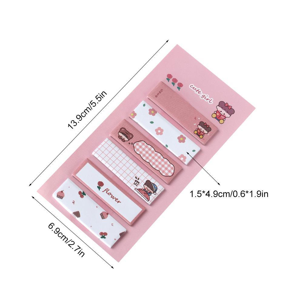 Set 120 Tờ Giấy Ghi Chú Họa Tiết Hoạt Hình Dễ Thương