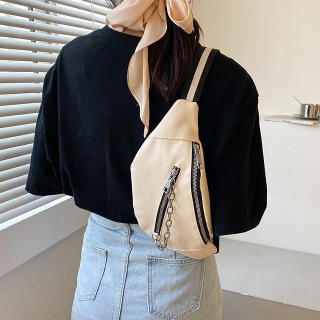 [FREESHIP + QUÀ TẶNG] Túi bao tử dây xích nam nữ XC-9393, hàng quảng châu, kiểu dáng hàn quốc, túi đeo bụng
