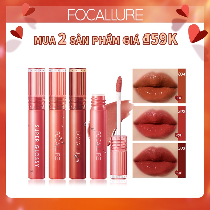 Son môi FOCALLURE dạng thạch mềm mịn lâu trôi không dính thành cốc