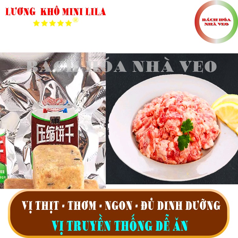 Lương Khô Mini LiLa, Bánh Lương Khô Nhỏ Dinh Dưỡng Cao, Tự Chọn Vị, Hàng Chính Hãng - Date Mới