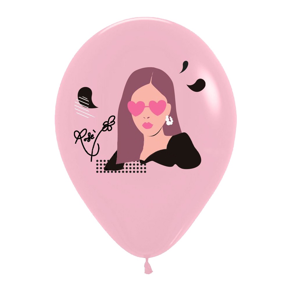 Set 10 Bong Bóng 12 Inch In Hình Nhóm Nhạc Blackpink Xinh Xắn