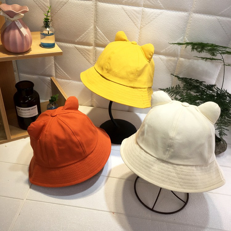 Nón bucket tai gấu có đuôi siêu cute