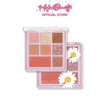 Bảng Phấn Mắt GOGO TALES Chính Hãng Hoa Cúc 8 Màu - Heart Beat Star Yarn Eyeshadow