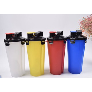(Hàng có sẵn) Bình nước 2 ngăn shaker thể thao tập gym