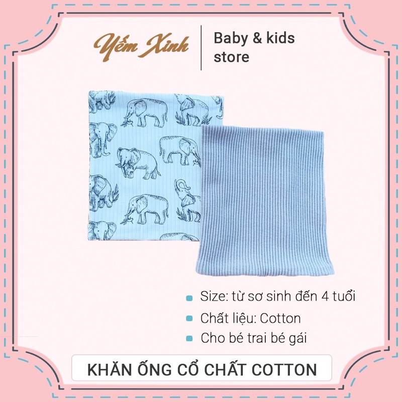 Khăn ống chất cotton cho bé trai, freesize