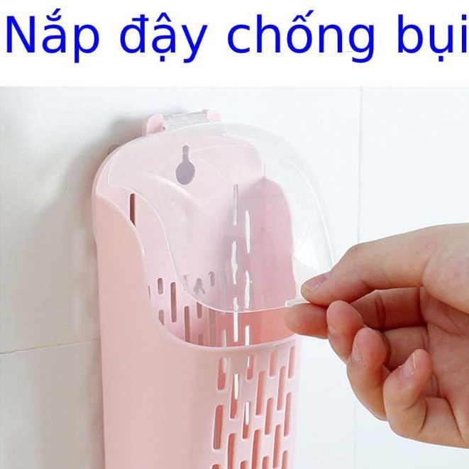 Ống Đũa Có Nắp, Ống Đựng Đũa Dán Tường, Ống Cắm Đũa,Dụng Cụ Nhà Bếp Thông Minh