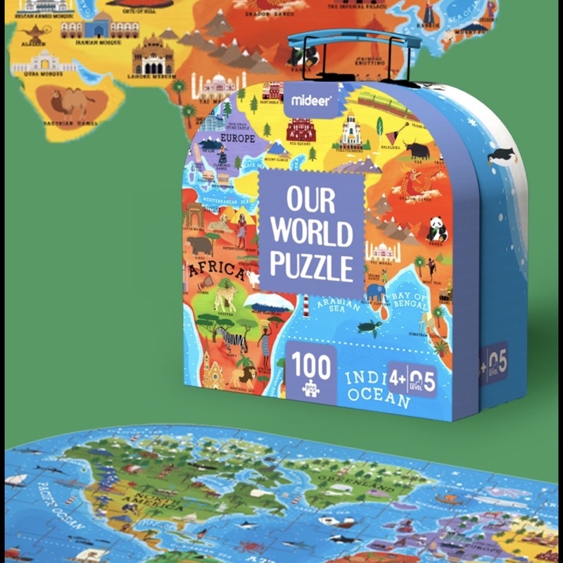 Đồ Chơi Ghép Hình Mideer Vali Gift Box Puzzle, Đồ Chơi Trẻ Em Thông Minh Nhiều Chủ Đề