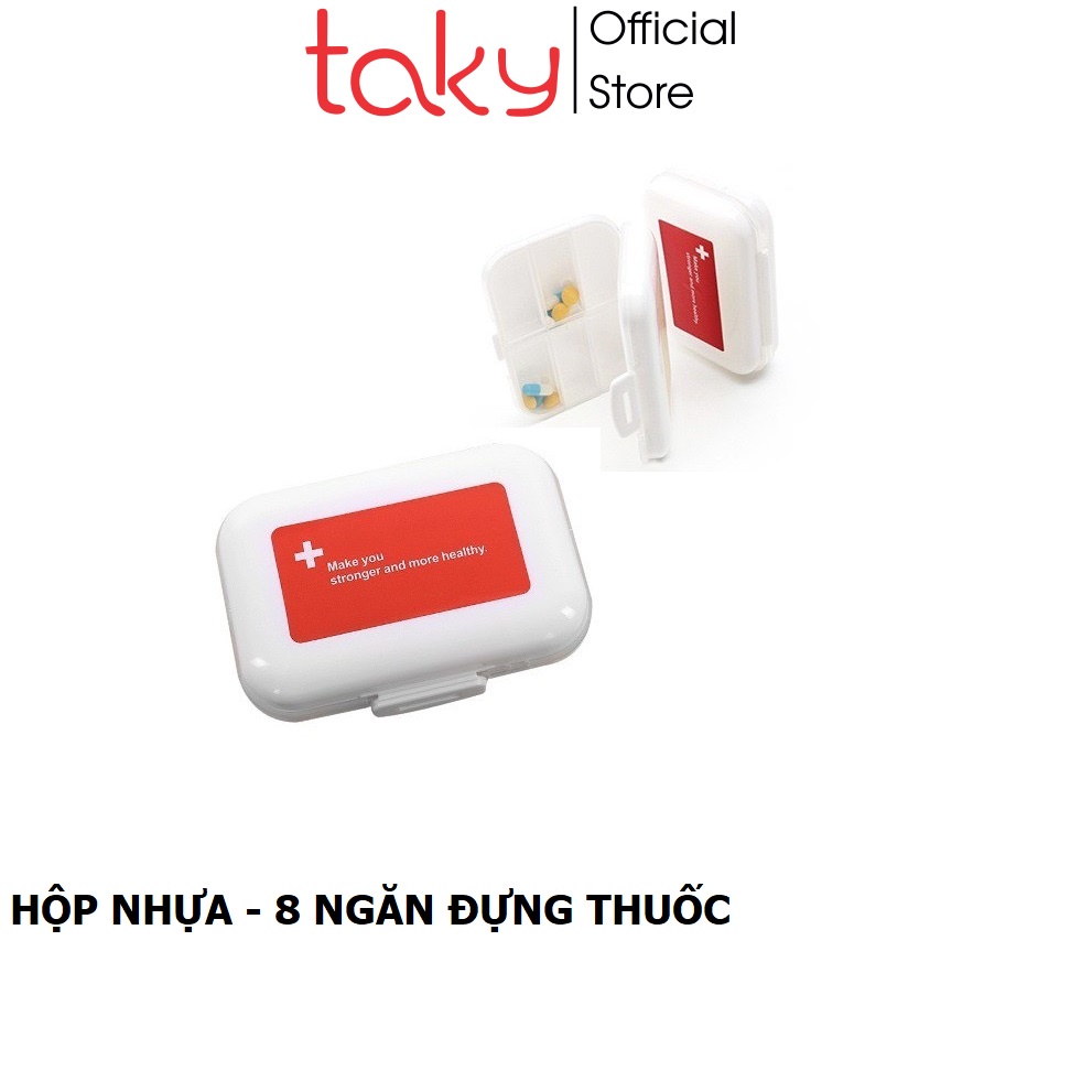 Hộp Chia Thuốc - Taky, Loại 8 Ngăn Mang Đi Du Lịch Tiện Dụng, Nhỏ Gọn, Chắc Chắn, Giá Rẻ, Nhựa An Toàn Môi Trường - 7123 | BigBuy360 - bigbuy360.vn