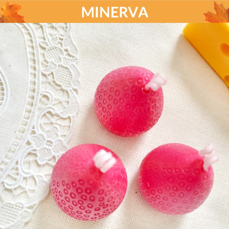 Nến thơm hình QUẢ DÂU size lớn MINERVA handmade phụ kiện trang trí , làm quà tặng