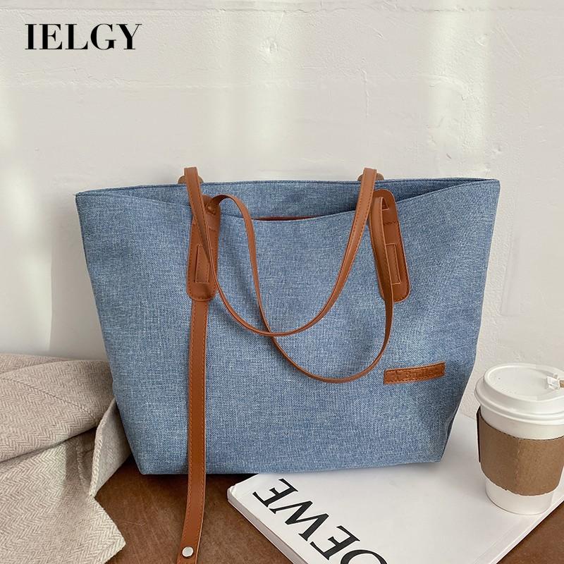 Túi đeo vai IELGY sức chứa lớn thiết kế đơn giản thời trang phong cách Hàn Quốc