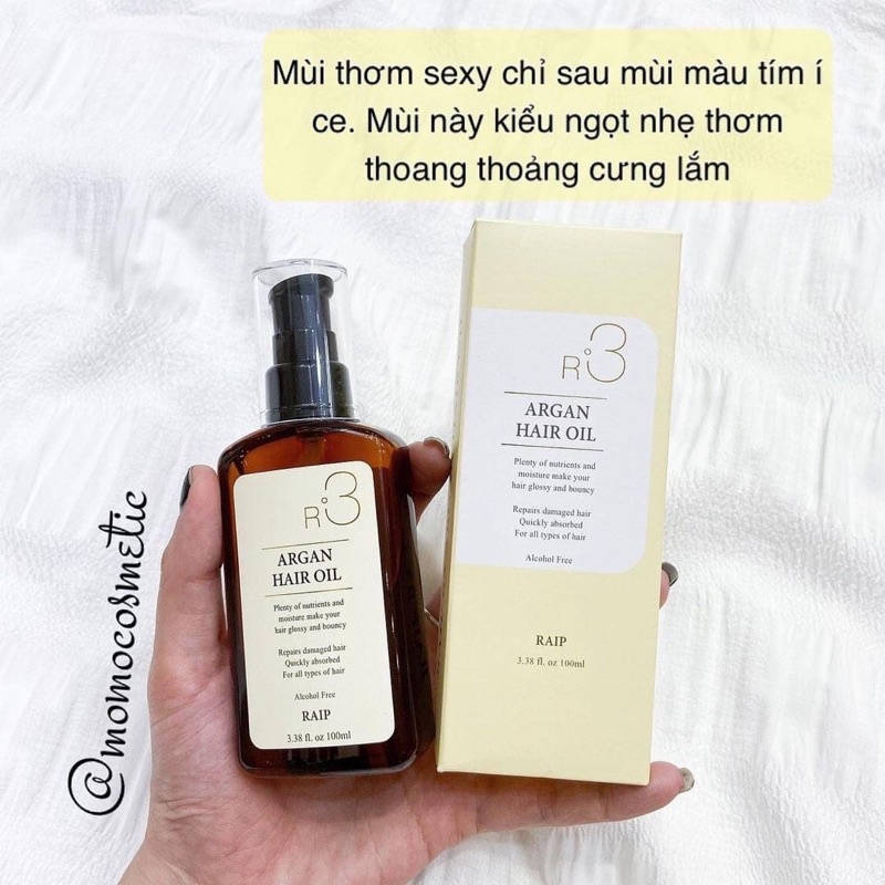 Tinh chất dưỡng tóc R3 Argan Hair Oil - Raip - 100ml