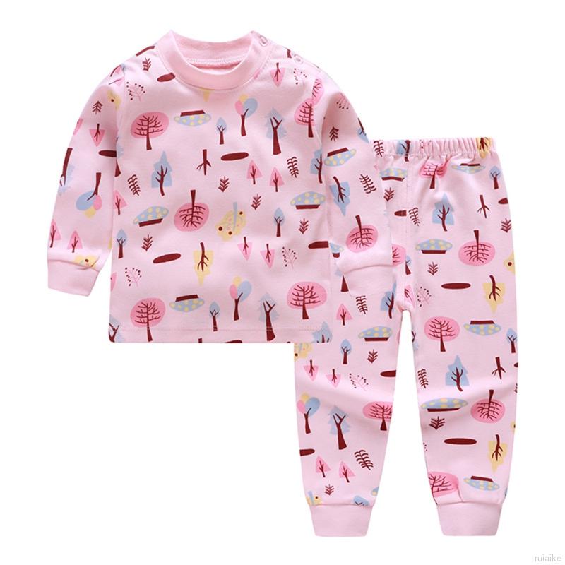 Bộ Đồ Ngủ Pijama 2 Món Cho Bé Từ 0-6 Tuổi