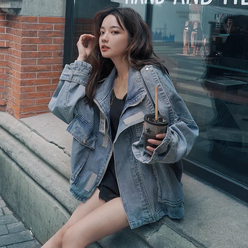 Áo Khoác Denim Tay Dài Thời Trang Dành Cho Nữ