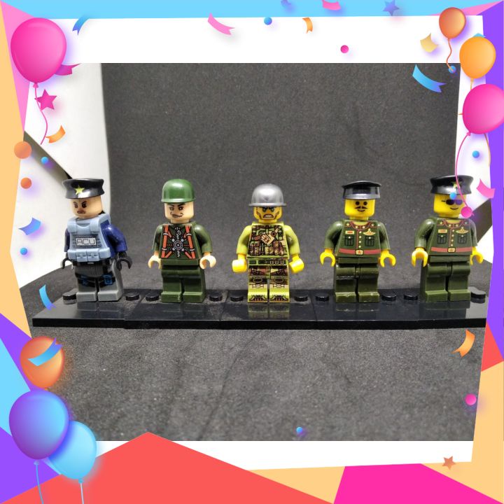 HOT SALECombo 5 nhân vật lego army 90% ngẫu nhiênminifigures