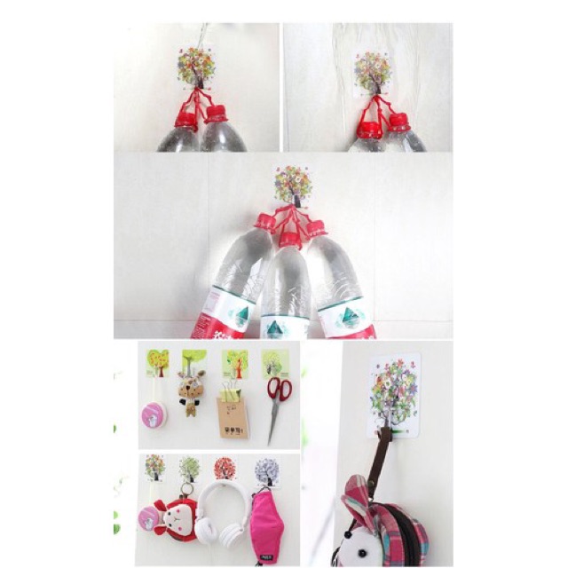 Combo 10 Móc dán tường chịu lực 3D