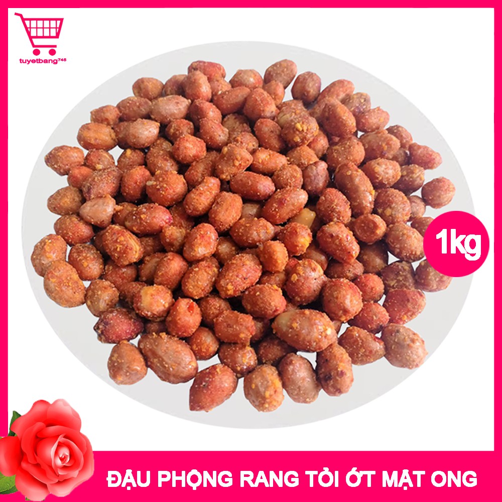 1kg đậu phộng rang tỏi ớt