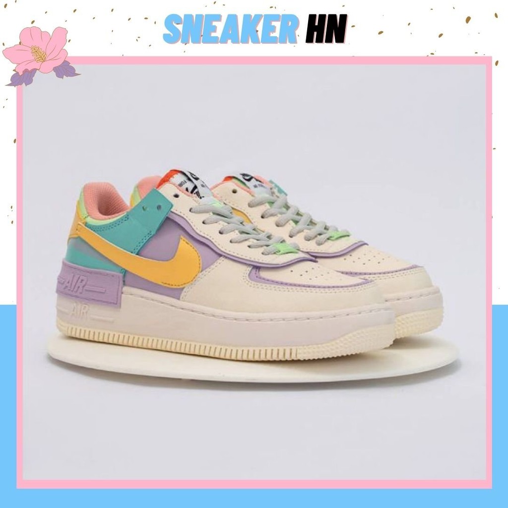 Giày 𝐍𝐢𝐤𝐞 Shadow, 𝐍𝐢𝐤𝐞 7 màu, AF1 shadow 7 màu Nữ ❤️cầu vồng CỰC HOT 2021