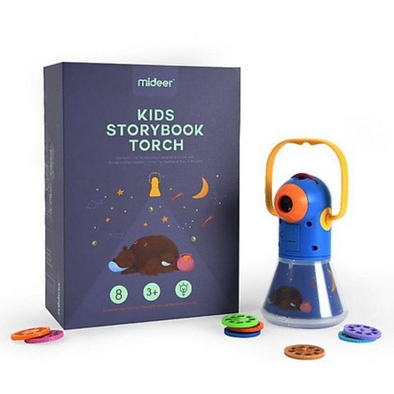 [HÀNG CHÍNH HÃNG] Đèn pin kể chuyện KIDS STORYBOOK TORCH kết hợp đèn ngủ Mideer