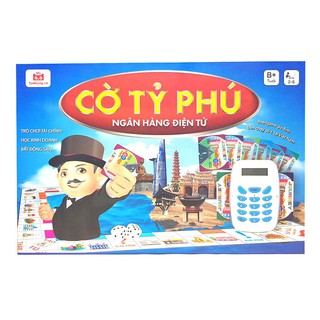 Cờ Tỷ Phú Việt Nam - Monopoly Ngân Hàng Điện Tử có máy tính tiền