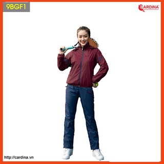 Bộ Quần Áo Gió Nữ 𝐂𝐀𝐑𝐃𝐈𝐍𝐀 Dáng Thể Thao Vải Gió Hai Lớp Lót Lưới Cao Cấp- 9GBF
