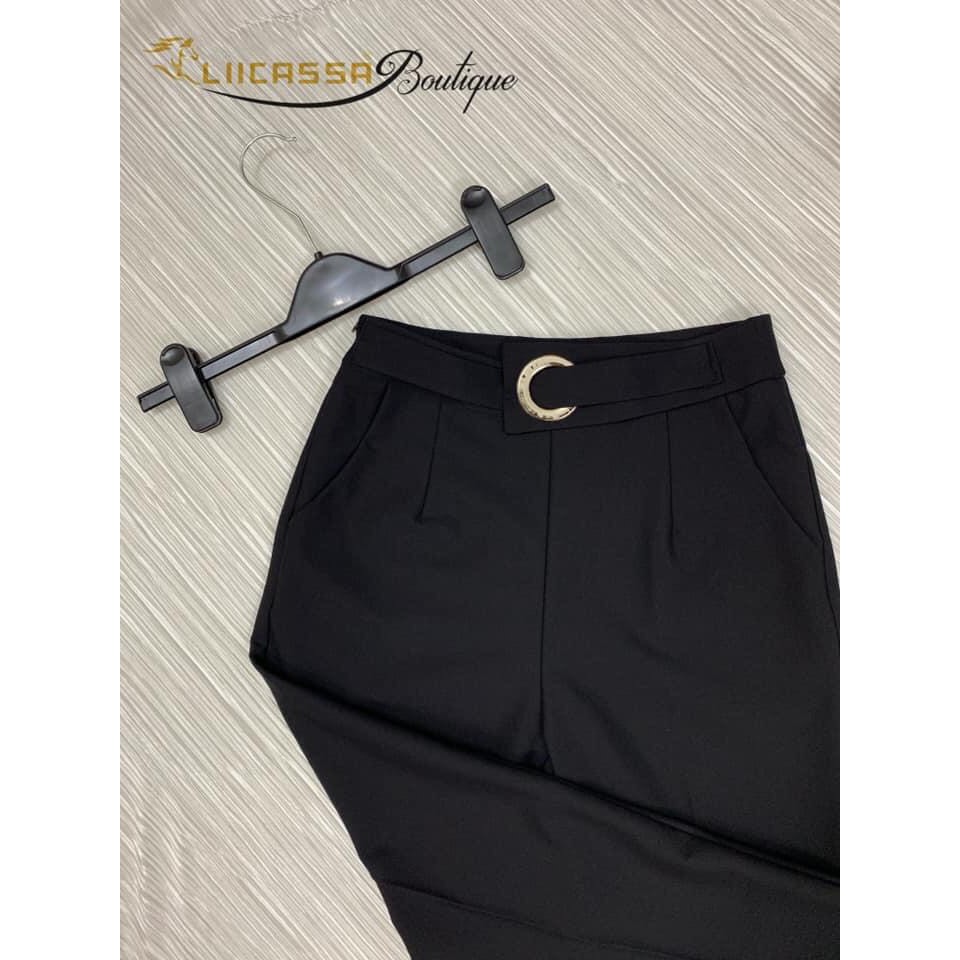 Quần baggy có đai thắt lưng cho nữ