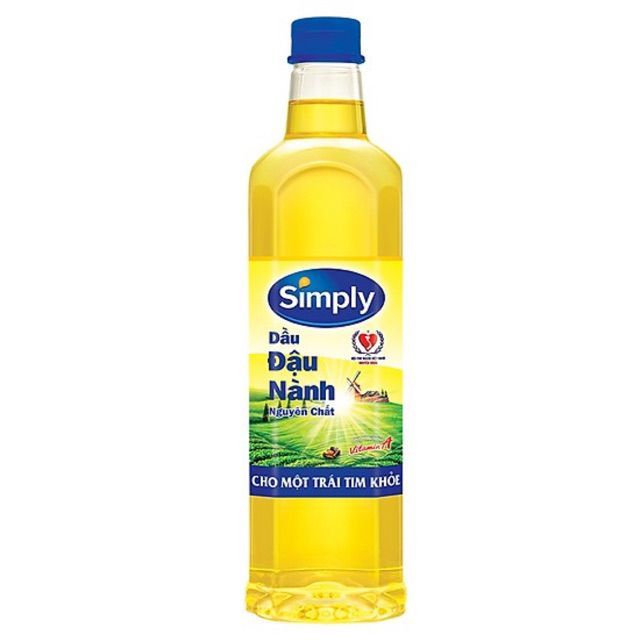 Dầu đậu nành simply 1 lít, 2 lít