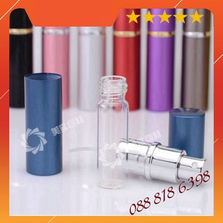 Chai chiết nước hoa 12ml nhôm nhám gọn xinh xắn - lọ chiết nước hoa