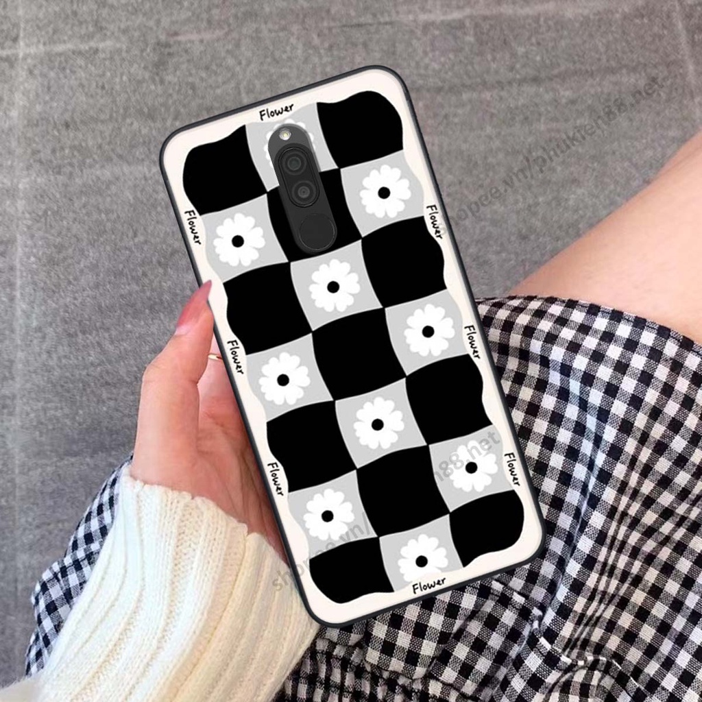 Ốp lưng Xiaomi Redmi 8 ốp điện thoại LineBear, bé tóc xù, hoa siêu đẹp