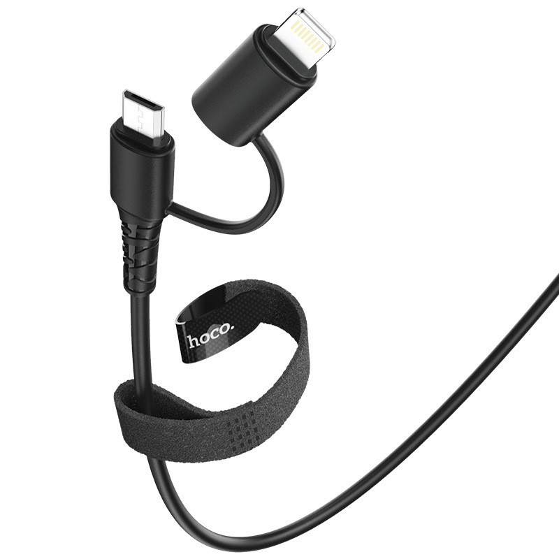 Exclusive® HOCO X54 Data Line 2-In-1 Adapter Cable Fast Charging Cable USB To Type-C/Micro/Lightning 