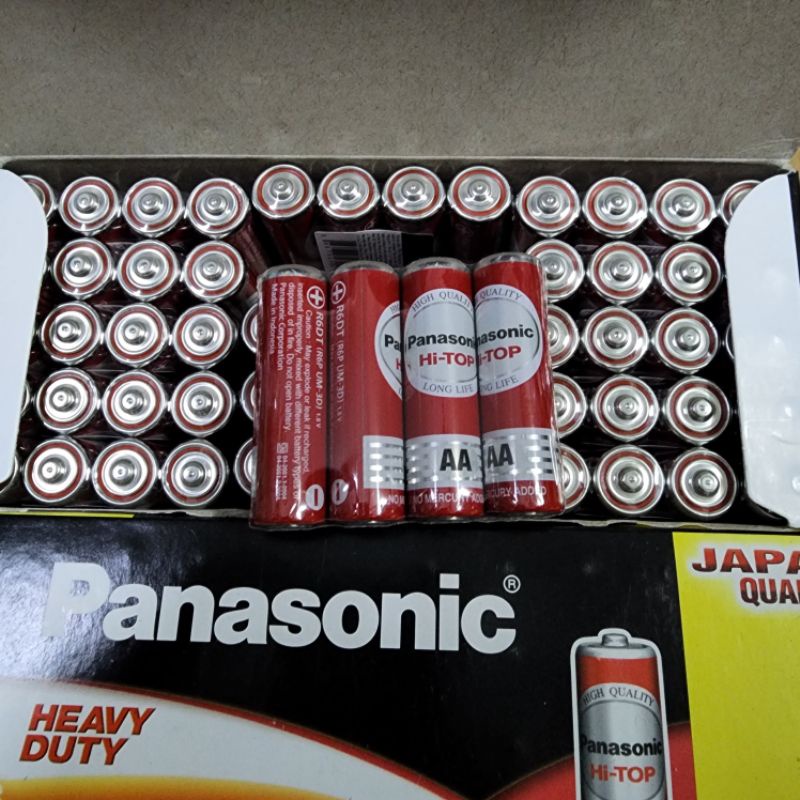 Pin AA Panasonic tiểu màu đỏ R6DT-4S chính hãng