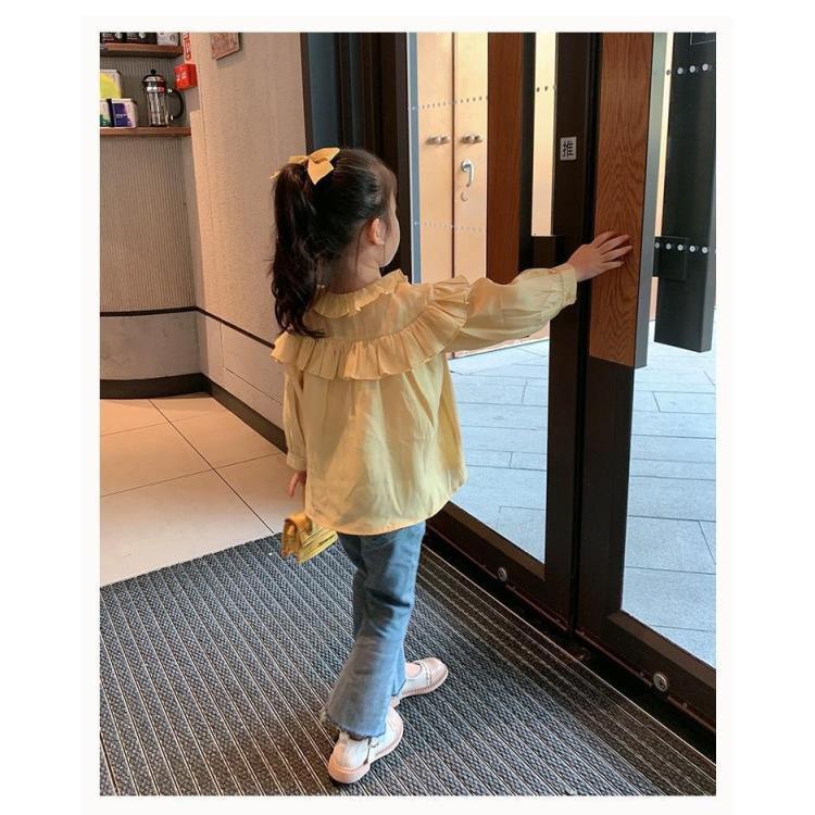 Quần Jeans Ống Loe Hình Trái Tim Thời Trang Mùa Thu Mới 2022 Dành Cho Bé Gái