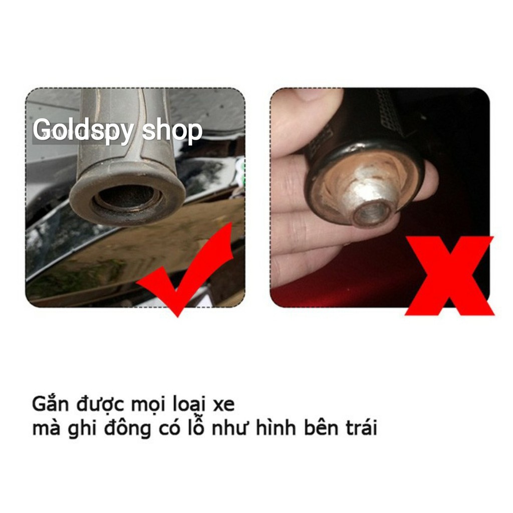 Gù tay lái nhôm CNC kiểu mỏng mẫu 2020 ( giá 1 đôi )