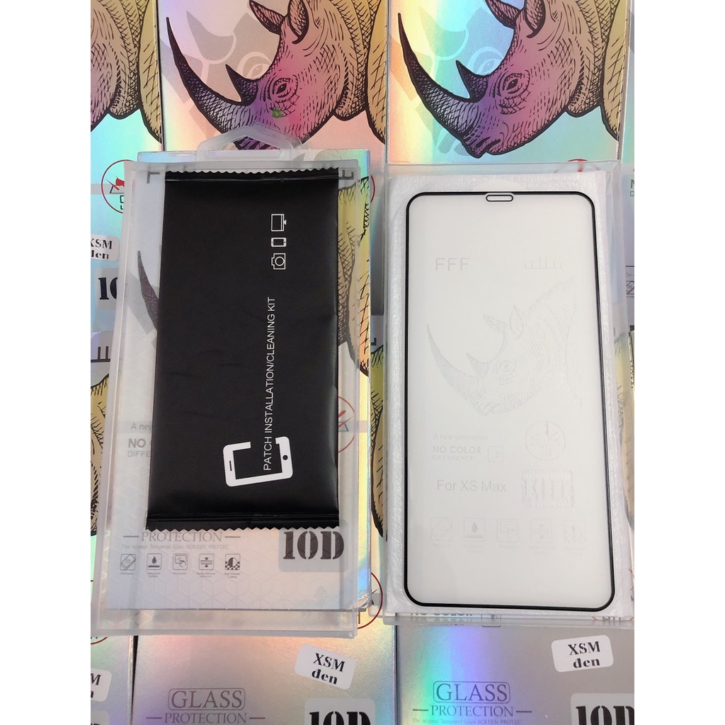 Kính cường lực 10D full màn hình tê giác Iphone 6 / 6 Plus / 7 / 8 / 7 Plus / 8 Plus/ X Xs/ Xs Max - Việt Linh Store