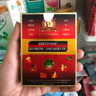 Dầu gội đen tóc Shitinsof Hán Phương Linh Chi (Hộp 3 gói)