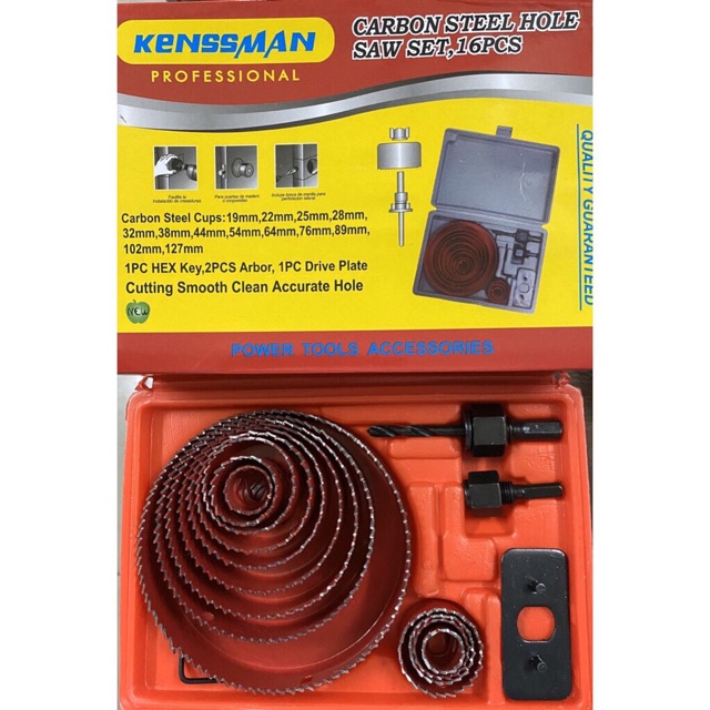 Bộ khoét thạch cao 16 món kenssman