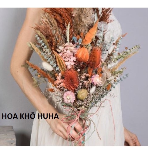 Hoa khô TEASEL trang trí nhà cửa