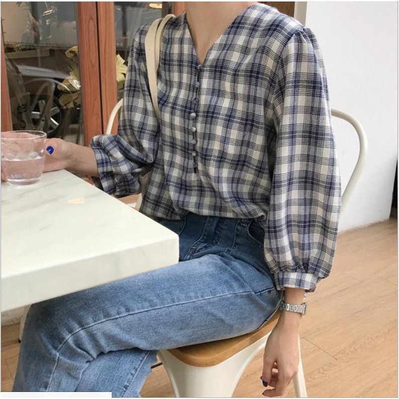 Áo kẻ caro nhẹ nhàng Ale14