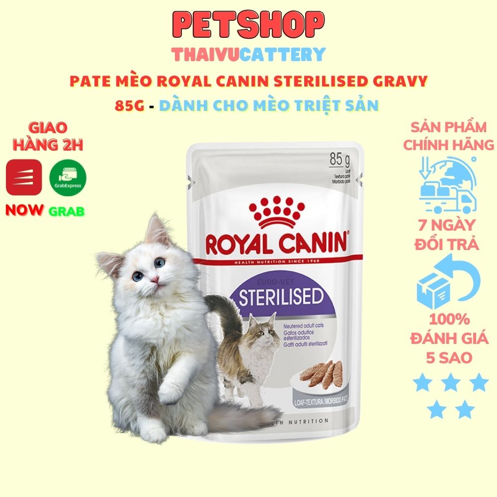 Pate mèo Royal Canin Sterilised Gravy 85g - dành cho Mèo triệt sản