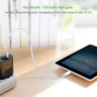 Cáp sạc MicroUSB Ugreen 0.5m US134 10828 (Trắng)