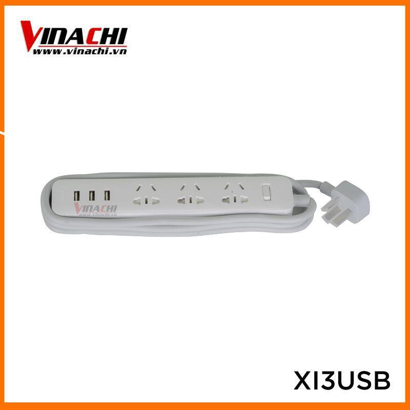 Ổ cắm Xiaomi power trắng 3USB 1.8M - Ổ điện Xiaomi Mi Power Strip Vinachi Trắng 3 Cổng USB Dây Dài 1,8m