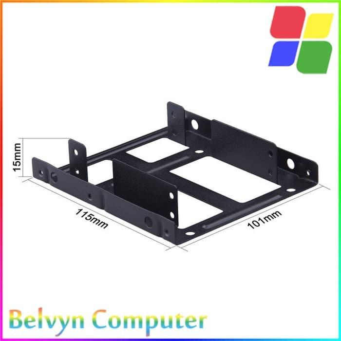 Ốp Khung Gắn Ổ Cứng Hdd Ssd 2.5 Inch Sang 3.5 Inch 2 Bay - Scm0002 Màu Đen | BigBuy360 - bigbuy360.vn