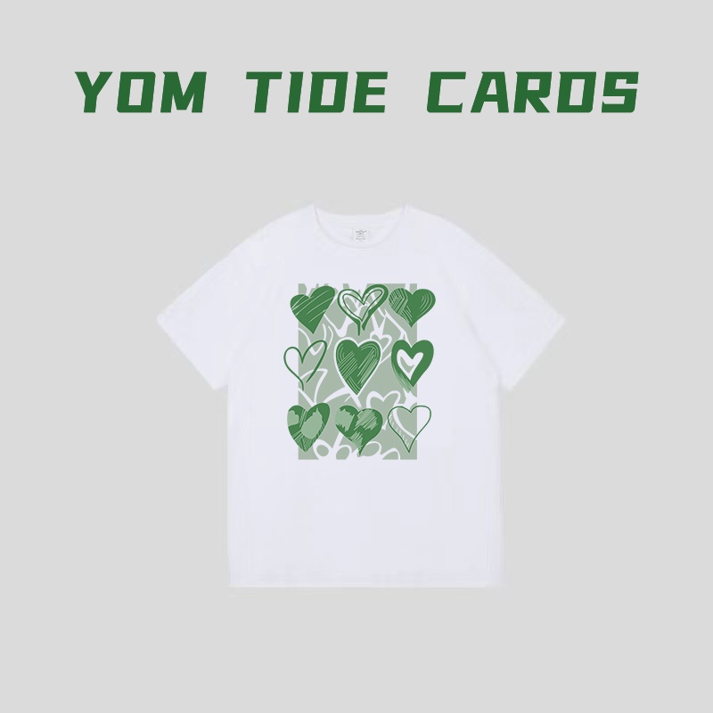 Chất Lượng Cao/Áo Thun Cotton Tay Ngắn In Hình Hai Mặt Màu Trơn Mềm Mại Phong Cách Cặp Đôi Cho Nam Nữ