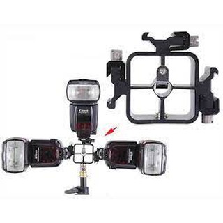 flash bracket 3 in 1 gài 3 đèn flash