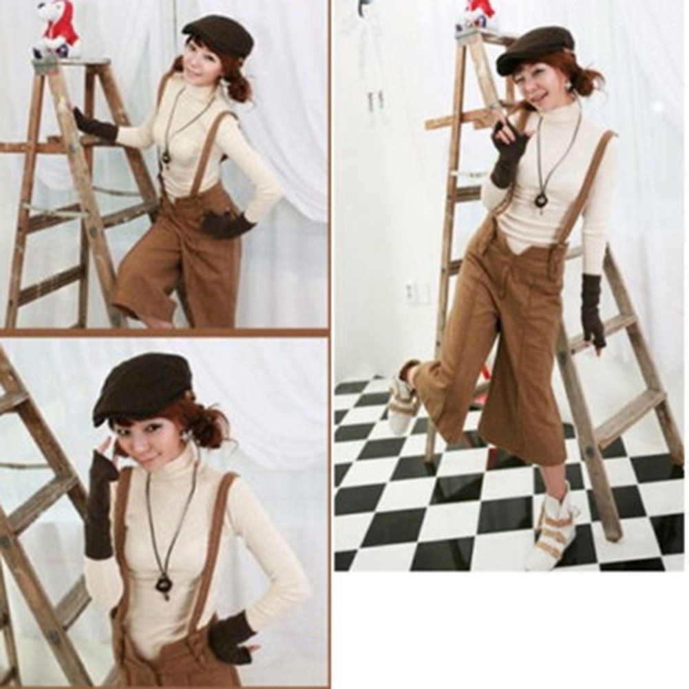 Găng tay dài hở ngón đan len thời trang giữ ấm cho mùa đông