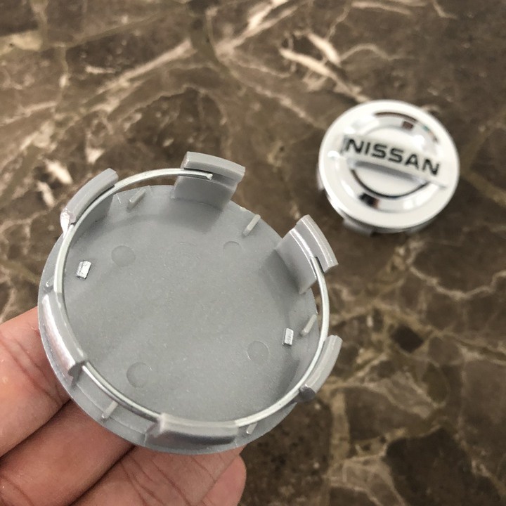 Logo chụp mâm, ốp lazang bánh xe ô tô Nissan đường kính 60MM và 54MM, chất liệu nhựa ABS cao cấp